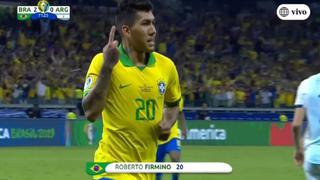 90% gol de Gabriel Jesus: Roberto Firmino puso el 2-0 de Brasil ante Argentina por 'semis' de Copa América [VIDEO]