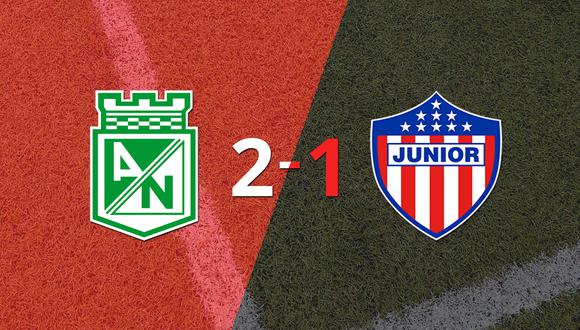 At. Nacional logra 3 puntos al vencer de local a Junior 2-1