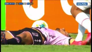Imágenes delicadas: Tejada quedó inconsciente tras sufrir fuerte golpe en la cabeza que lo sacó del Alianza vs. Boys [VIDEO]