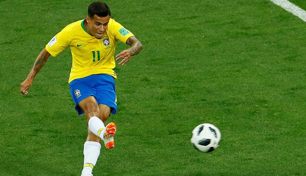 El mejor hasta ahora: Coutinho la puso en el ángulo para marcar un golazo en el Brasil vs. Suiza. (Foto: Reuters)