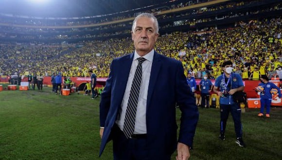Gustavo Alfaro y el emotivo discurso hacia la Selección de Ecuador: “Ellos son los verdaderos artífices de todo”. (Foto: AFP)