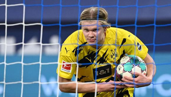 Erling Haaland se quedará en Borussia Dortmund hasta el final de la temporada 2021-22. (Foto: AFP)