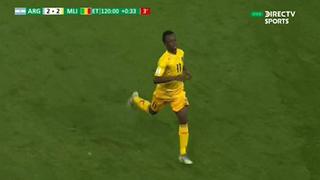 ¡In extremis! Gol de Konte en tiempo extra para 2-2 en el Argentina vs. Mali [VIDEO]