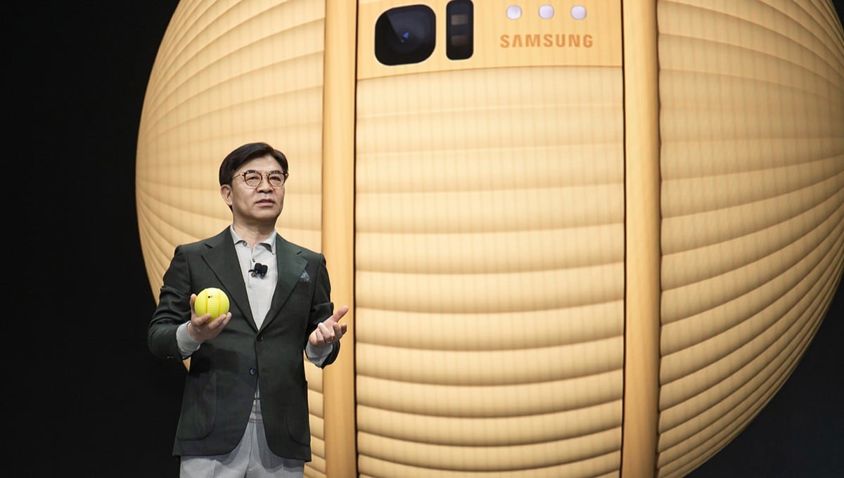 Así es el 'BB8' de Samsung. Conoce a Ballie, el robot lanzado en el CES 2020. (Foto: Samsung)