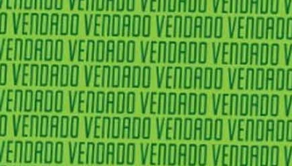 En esta imagen, cuyo fondo es de color verde, abundan las palabras ‘VENDADO’. Entre ellas, está el término ‘VENDIDO’. (Foto: MDZ Online)