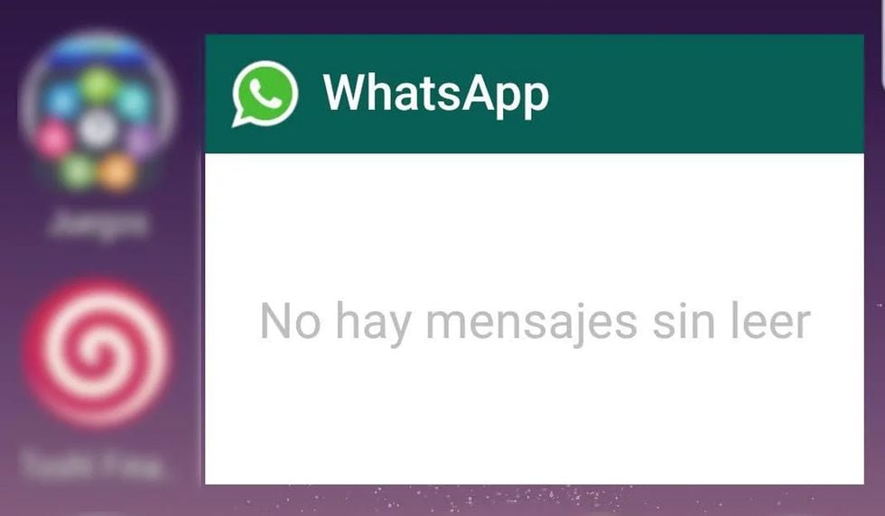 Puedes acomodar el widget de WhatsApp como desees. Allí aparecerán todos los mensajes que recibas. (Foto: WhatsApp)