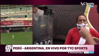 Policía bota a hincha israelita en plena entrevista en la previa del Perú vs. Argentina [VIDEO]