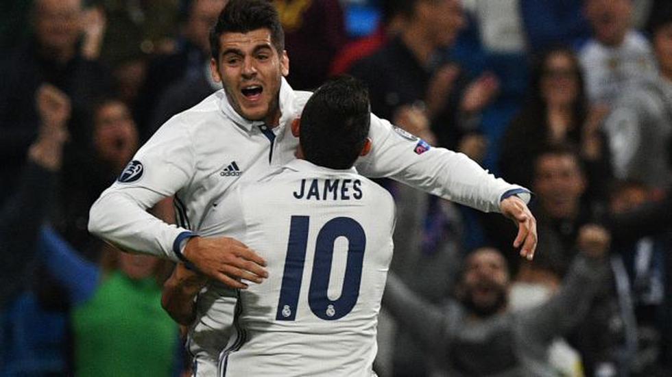 Morata y el gol del triunfo de Real Madrid tras centro de James Rodríguez