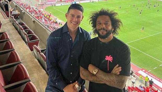 Como en el Real Madrid, James volverá a compartir vestuarios con Marcelo en el Olympiacos. (Foto: Captura de Instagram)