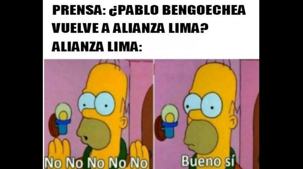 Los memes que dejó el triunfo de Alianza Lima ante Binacional y el regreso de Pablo Bengoechea. (Foto: Internet)