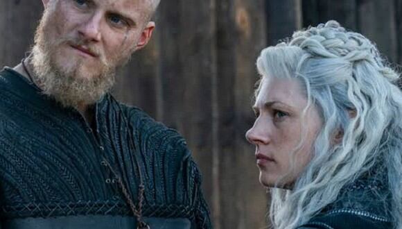 Vikings 6x06: la muerte de Lagertha a manos de Hvitserk, uno de los hijos de Ragnar en el episodio 6 de la temporada 6 (Foto: History)