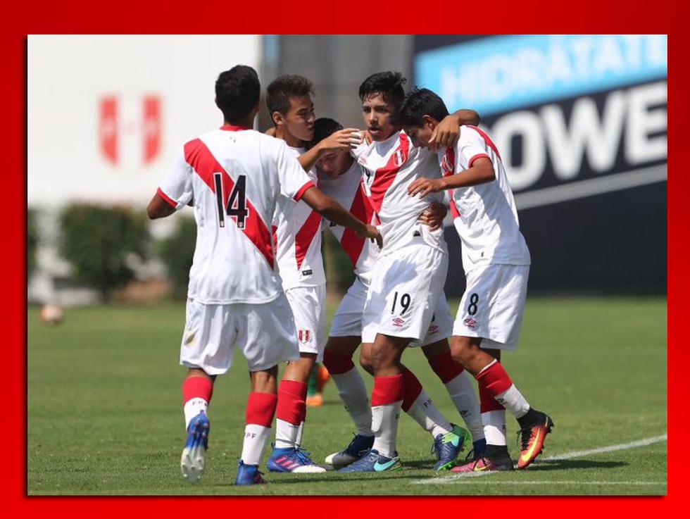 Selección Peruana Sub 17 ganó 3-0 a Bolivia en su último amistoso previo al Sudamericano. (Prensa FPF)