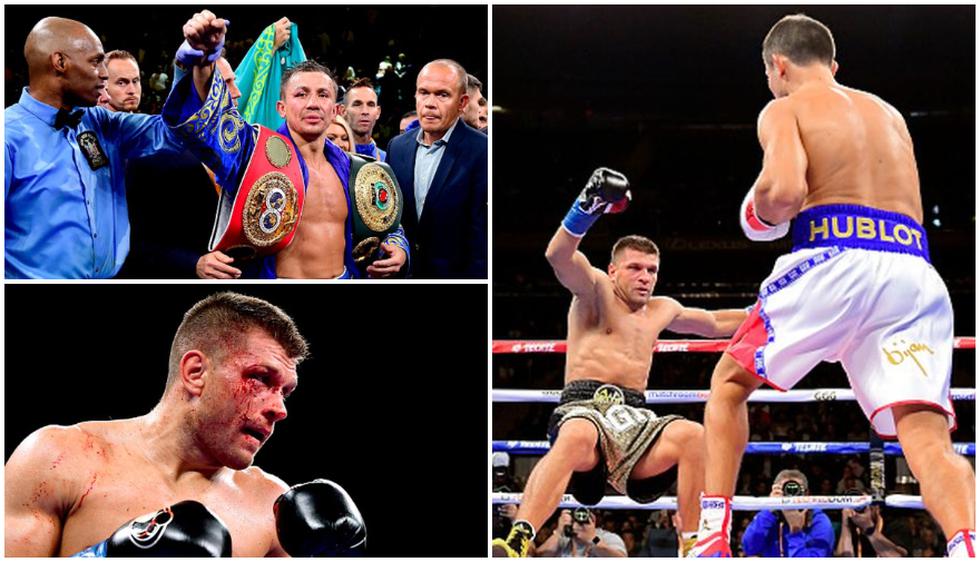 Así fue la pelea entre Golovkin y Derevyanchenko. (Foto: Getty Images)