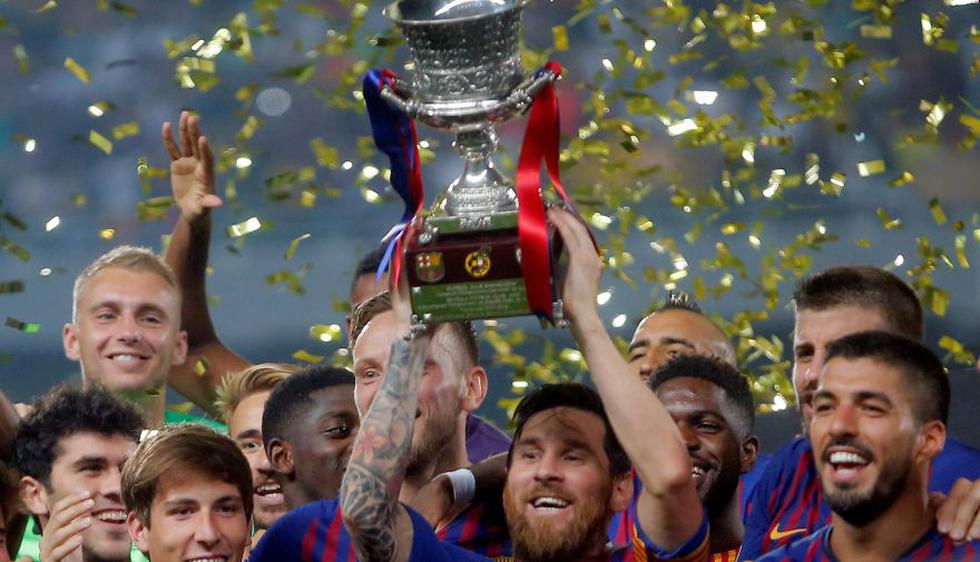 Lionel Messi logró su título 33 con el Barcelona, el primero como capitán. (Foto: Reuters)