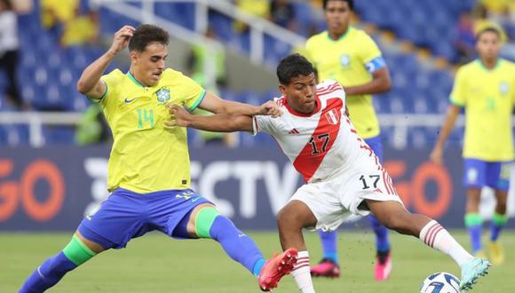 Perú cayó 3-0 ante Brasil por el Sudamericano Sub 20. (Foto: Selección Peruana)