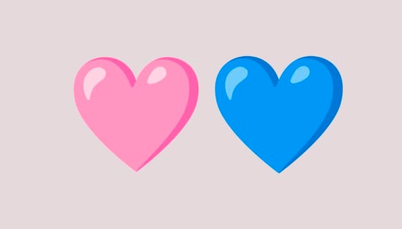 WHATSAPP | Si eres de las personas que recibió un mensaje de WhatsApp con el corazón rosado y azul juntos, aquí te decimos qué significa. (Foto: Emojipedia)