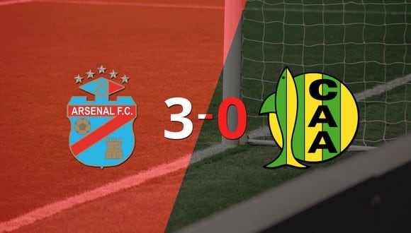Arsenal sentenció con goleada 3-0 a Aldosivi