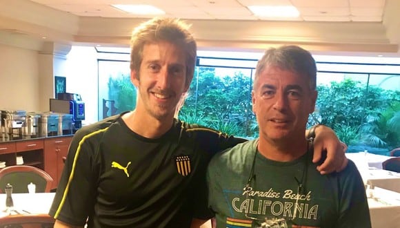 Pablo Bengoechea estuvo con la delegación de la Tercera División de Peñarol. (Foto: Alen Banewur Rubin)