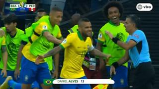 El gol de Dani Alves para el 4-0 a la Selección Peruana en el duelo por Copa América [VIDEO]