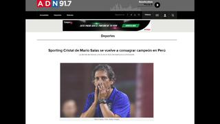 La reacción de la prensa chilena, tras la nueva conquista de Mario Salas en Perú [FOTOS]