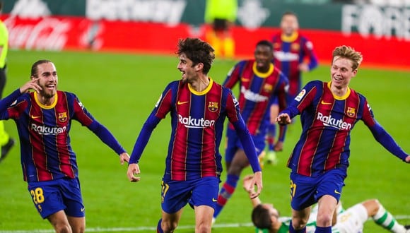 Trincao anotó el gol del triunfo del Barcelona ante Real Betis en el estadio Benito Villamarín. (Foto: FC Barcelona)