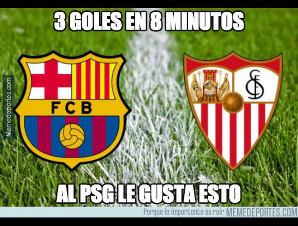 Los mejores memes de la vicoria de Barcelona sobre Sevilla. (Meme Deportes)
