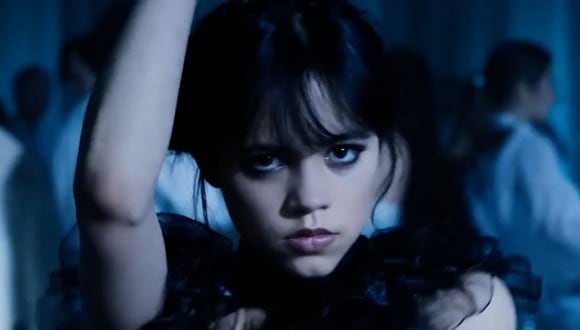 Jenna Ortega en la icónica escena del baile de Merlina (Foto: Netflix)