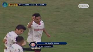 Universitario: Raúl Tito aumentó la goleada sobre Ayacucho FC con remate cruzado