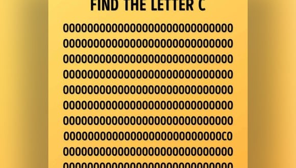 En este acertijo mental, trata de identificar una letra oculta 'C' entre el grupo de números '0' en la imagen. (Foto: Brightside.me)
