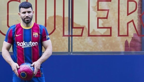 Sergio Agüero llegó a coste cero al Barcelona desde el Manchester City. (Foto: FCB)