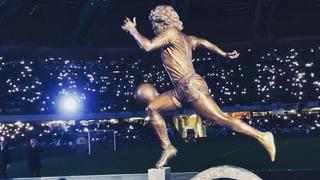 Homenaje a Maradona: Napoli organizó ceremonia y presentó estatua al Diego