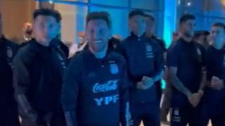 Locura por Messi y compañía: la ‘Albiceleste’ saludó a hinchas en San Juan [VIDEO]
