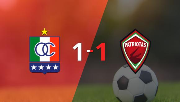 Patriotas FC logró sacar el empate a 1 gol en casa de Once Caldas
