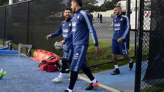 Juntos pero no revueltos: Messi e Icardi entrenaron por primera vez bajo las órdenes de Sampaoli