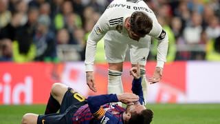 CUADROXCUADRO: el golpe en la cara de Ramos a Messi que le pudo costar la roja [FOTOS]