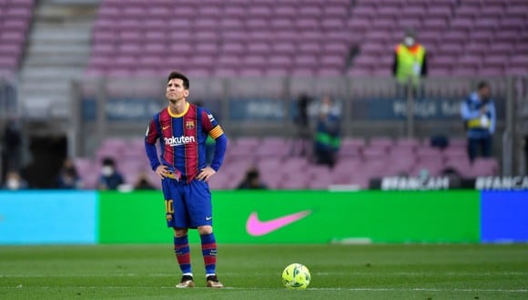 Versiones opuestas sobre la continuidad de Lionel Messi en el Barcelona. (Foto: AFP)