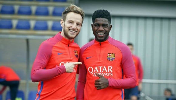 Rakitic y Umtiti juegan juntos en el FC Barcelona desde 2016. (AFP)