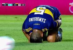Casi lo manda a dormir: el terrible pelotazo en el rostro de Carlos Zambrano en el Boca vs. Banfield [VIDEO]