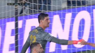 La genial estirada de Courtois para evitar que el Real Madrid esté perdiendo 1-0 ante Getafe [VIDEO]