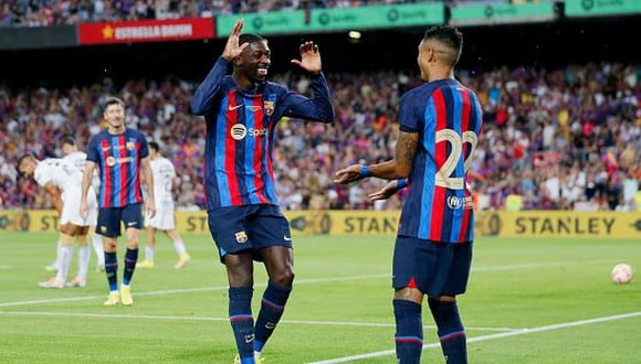 Dembélé marcó el 3-0 del Barcelona vs. Pumas UNAM por el Trofeo Joan Gamper. (Foto: Getty Images)