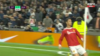 Cristiano salva a Solskjaer: golazo para el 1-0 de United vs. Tottenham [VIDEO]