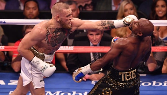 McGregor y Mayweather se enfrentaron en una pelea de boxeo en 2017. (Foto: Getty Images)