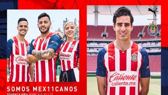 Chivas de Guadalajara presentó su indumentaria oficial para el Torneo Apertura 2021 de la Liga MX. (Foto: Twitter / Chivas)