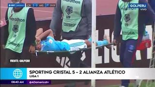 Martín Távara sufrió una dura lesión en el Sporting Cristal vs. Alianza Atlético