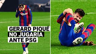 No jugaría ante PSG: Gerard Piqué sufre lesión a la rodilla derecha y es duda para el partido de Champions