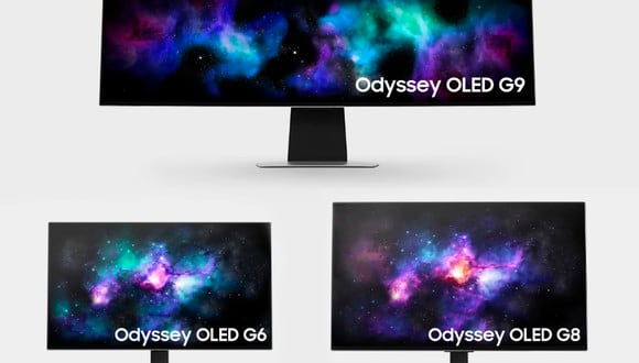 SAMSUNG | Los nuevos modelos incluyen Odyssey OLED G8, Odyssey OLED G6 y Odyssey OLED G9 actualizado. (Foto: Samsung)