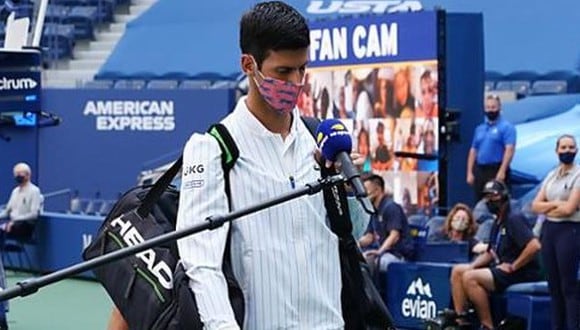 Novak Djokovic fue descalificado de octavos de final del US Open. (Foto: US Open)