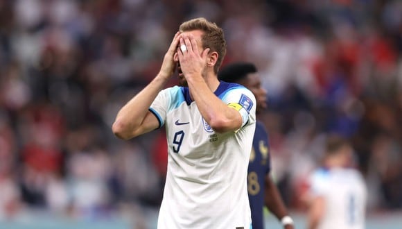 Harry Kane falló el segundo penal del partido entre Inglaterra y Francia. (Foto: Agencias)