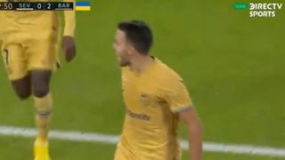 Es goleada azulgrana: el gol Eric García para el 3-0 de Barcelona vs. Sevilla [VIDEO]