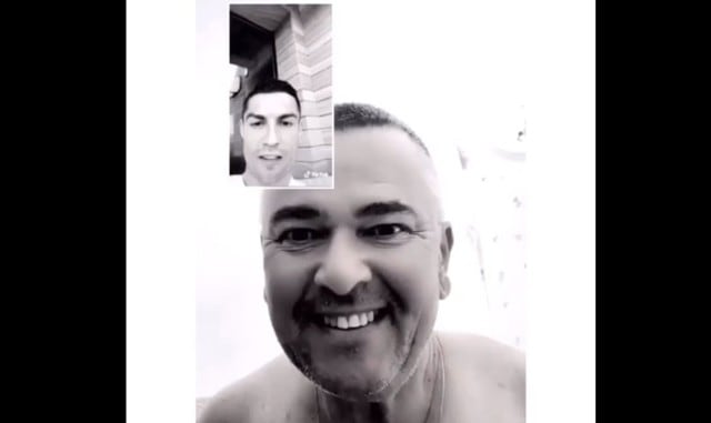 Cristiano Ronaldo y las bromas en TikTok que se volvieron virales. (Captura)